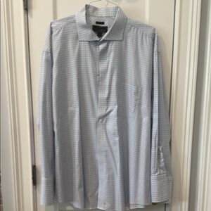 Jos. A. Bank Blue French Cuff Dress Shirt